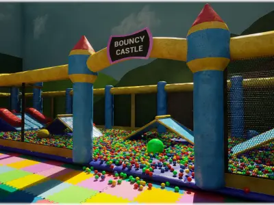 Childrens Play Park Modular - Unreal Engine 5  Low-poly 3D model