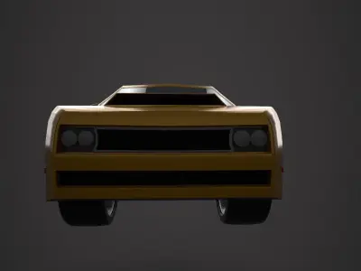 Low Poly - Game Ready 3D Car Low-poly 3D model