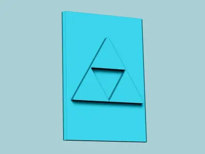 Stamp 103 - Zelda Triforce - Fondant Decoration Maker Toy 3D print model