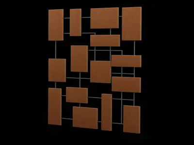Geometrical Furniture Design Low-poly 3D model 5