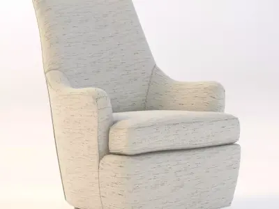 Daphine Return Swivel Chair 3D model