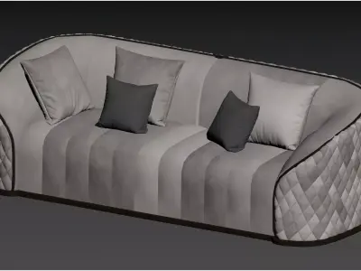 Luxury Light Sofa 3D model