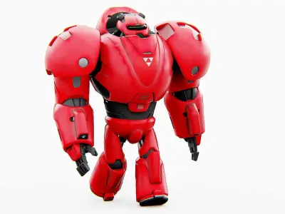 COMBAT DROID M-5000 Rigged for Unreal Engine - Unity - MIXAMO 3D model