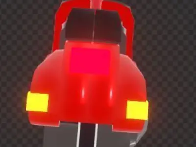 1981 Vespa PX150 Red 3D model