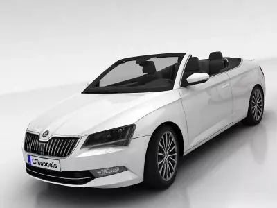 Skoda Superb CC Low-poly 3D model