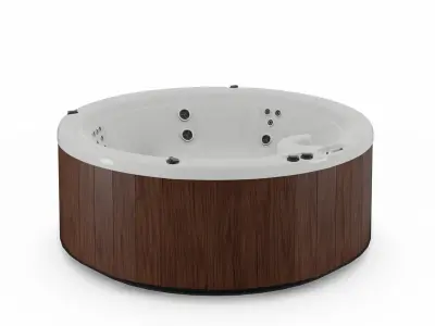 3D model of Hot Tub Jacuzzi Nordic Spas Crown XL Low-poly 3D model