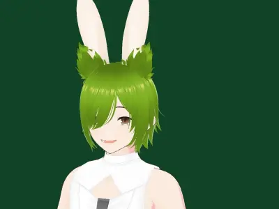 Tora anime girl vrchat Low-poly 3D model