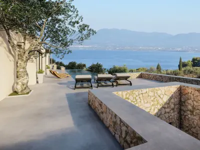 landscape water pool contours summer house sketchup lumion file 3D model