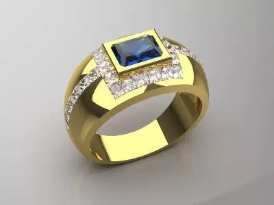 luxury man ring mr0171 3D print model