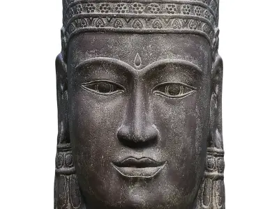 Collection of garden sculptures