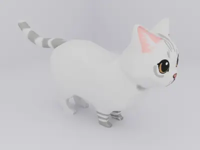 Cartoon Cat  3D model