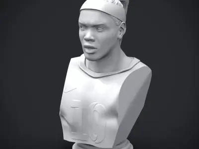 Ronaldinho Gaucho Bust 3D print model
