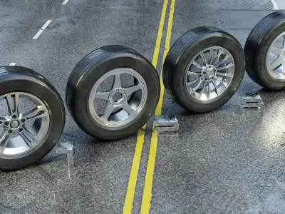 The ultimate wheel pack 3D model