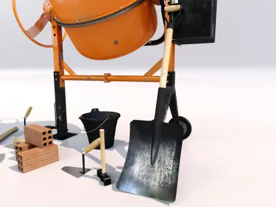 Concreto mixer  3D model