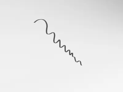 Ribbon v1 010 Low-poly 3D model