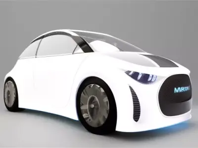 Futuristic Car AAA Low-poly 3D model