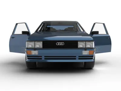 Audi Quattro UR 20v 1980 HQ 3d model 3D model
