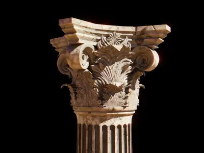Corinthian Column 3D model