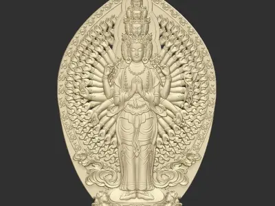 Kwanyin Bodhisattva 3D print model