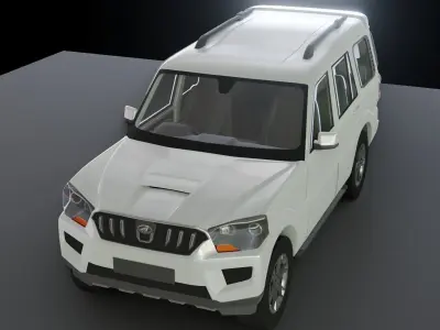 Mahindra Scorpio  Low-poly 3D model