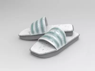 Water Slipper Low-poly 3D model