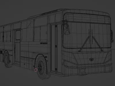 Zyle Daewoo Bus BS106 3D model