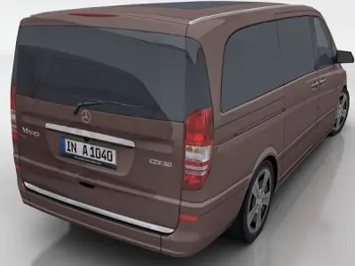 Mercedes Viano Low-poly 3D model