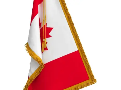 Canada Table Flag 3D model