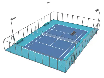 Tennis Court 3 3D model