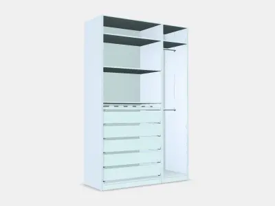 PAX Wardrobe 22 Low-poly 3D model