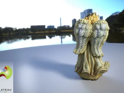 0001-01 Harp Angel 3D print model