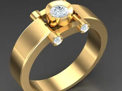 Luxury Men Rings Designs 5MR016 3D print model