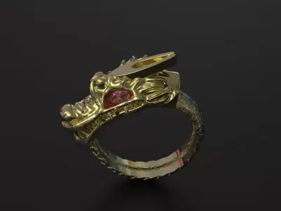 Dragon Ring Free 3D print model