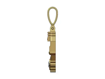 Diamond Piston gear engine pendant 3D print model