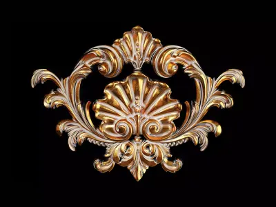 Classic carved 064 3D model