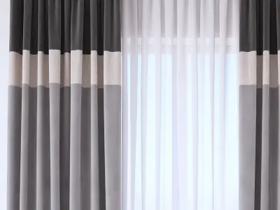 Set 110 Curtains 3D model