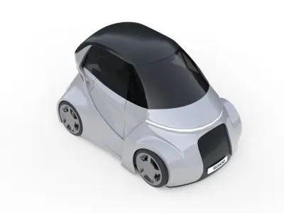 Ultra-Compact Personal Pod EV 3D model