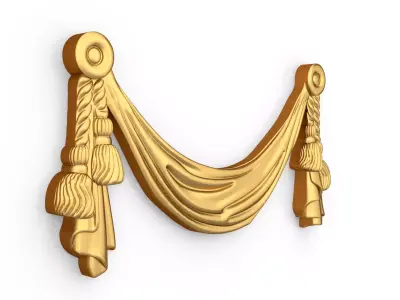 classic decorative swag onlay cnc 3d printing stl 11 3D print model