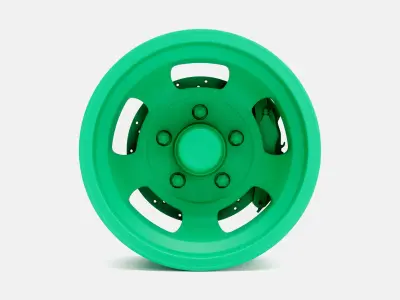 15x8 US Indy Mag Wheel and Brake 3D print model