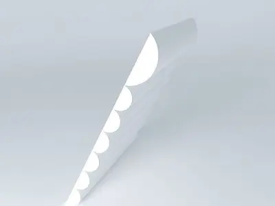 increase light with scalloped edge Free 3D model