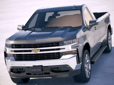 Chevrolet Silverado 1500 LT regular cab CG 2019 3D model