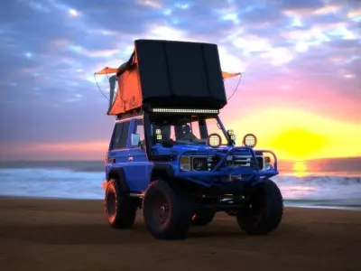 Toyota Land cruser j70 3D model