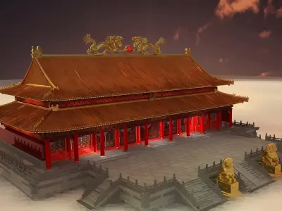 Chinese ancient building 3D model