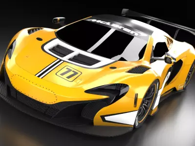 McLaren F1 650S GT3 Hyper car  3D model