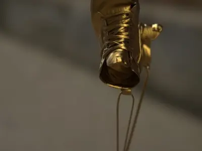 hanging shoes 3D model