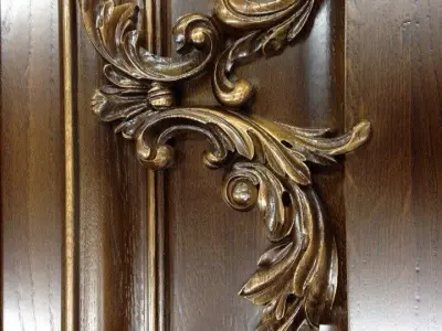 Door baroque 3D print model