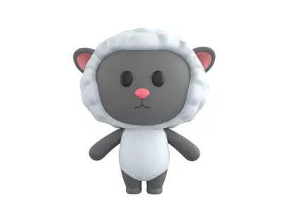 Character144 Rigged Sheep 3D model