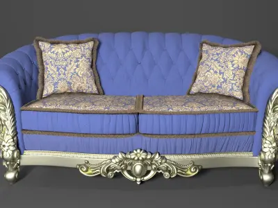 Couch barouqe 3D model