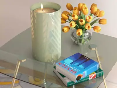 Glass Tabletop Hurricane Free 3D model