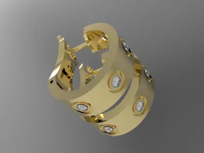 EARRINGS N - 207 3D print model